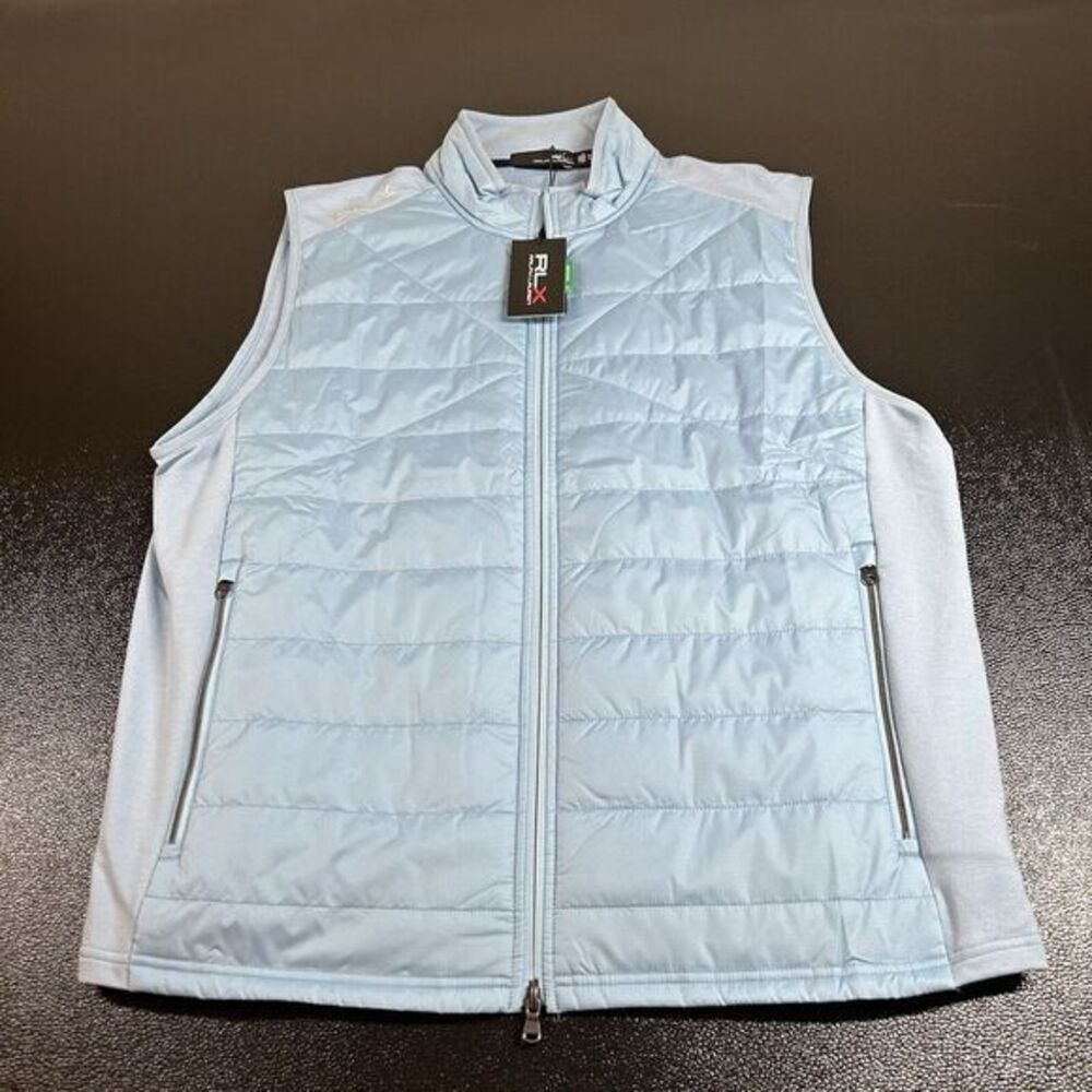 RLX Ralph Lauren Light Blue Zip Up Sweater